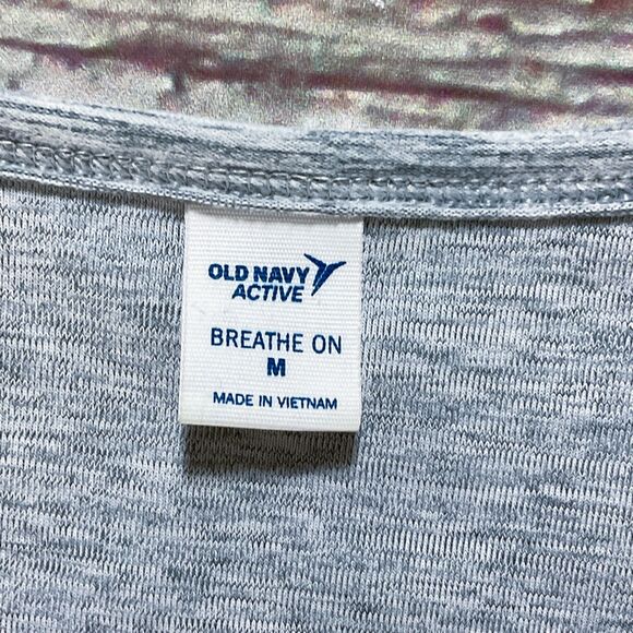 Old Navy Womens Pants size M Medium Light Gray Jumpsuit Romper Pull On Stretch - Picture 4 of 10